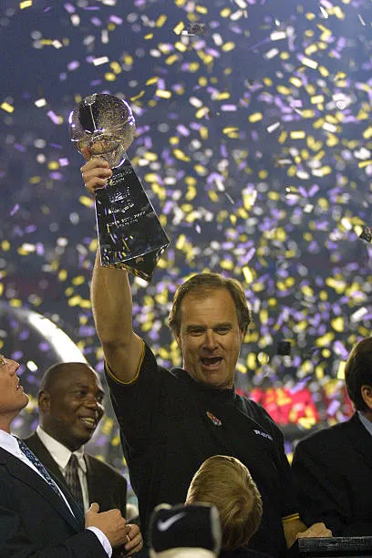 coach-brian-billick-during-super-bowl-xxxv-postgame-at-raymond-james-stadium-in-tampa-florida